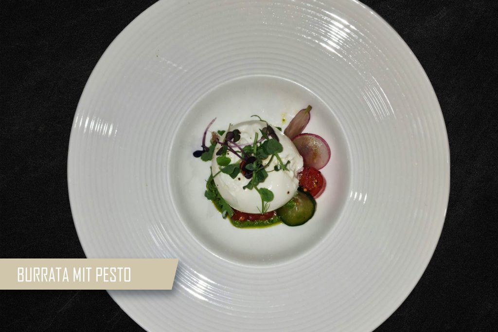 Burrata mit Pesto
